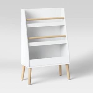 lot 127 image: Modern Tall Three Shelf Kids Bookshelf White - Pillowfort - Retail $150