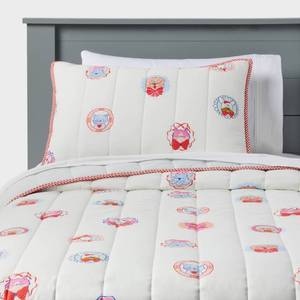 lot 136 image: FullQueen Patisserie Pet Shoppe Kids Quilt Set - Pillowfort - Retail $60