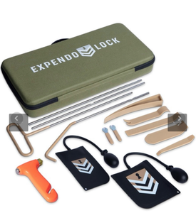 lot 172 image: Expendo Lock Car Emergency Tool Kit with Safety Hammer and Pry Tools - Retail $0