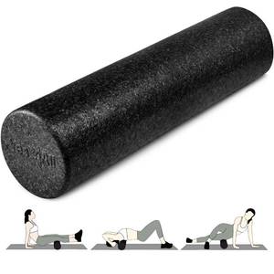 lot 187 image: Yes4All High Density Foam Roller for Back, Variety of Sizes & Colors for Yoga, Pilates - Black - 24 Inches - Retail $38