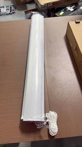 lot 207 image: Roller Shade with Bead Chain Control White - Retail $0