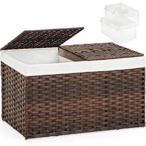 lot 223 image: SETVSON Storage Basket with Lid, 17.2 Gallon, 22x13x13.8, Foldable Brow - Retail $48