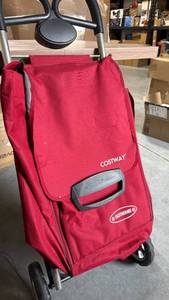 lot 242 image: Costway Isotherme Red Stroller Shopping Bag with Wheels - Retail $60
