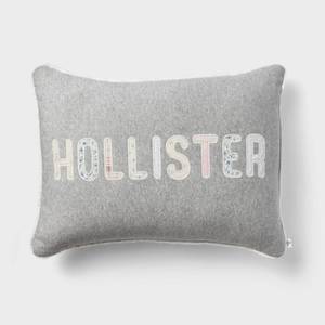 lot 270 image: Patchwork Hollister Lumbar Decorative Bed Pillow Heathered Gray - The Hollister Collection at Target - Retail $20