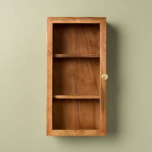 lot 309 image: Wall Mounted Wood Display Box - Hearth & Hand with Magnolia - Retail $35