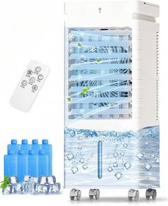 lot 271469 image: Retails for $130 Portable Air Conditioners, Swamp Cooler Portable AC Unit for Room, Windowless Cooling Fan That Blow Cold Air wRemote 5L Tank 12 Speeds 9H Timer, Evaporative Air Cooler for Bedroom Garage (white)