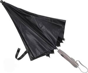 lot 551 image: (Damage on Spray Bottle)Misting Umbrella with Fan, 3 in 1 UV Blocking Portable Sun Umbrella, Sprayer, for Outdoor Summer - Retail $86