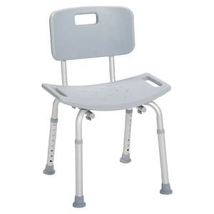 lot 571 image: Bath SafetyBenchesStools Product Description Bath Bench, wBack, KD,RTL,1 EA - Retail $94