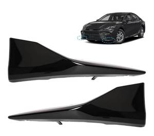 lot 587 image: 1 Pair Left Right Front Bumper Lower Trim Fit For Toyota Camry SE 2025 Models Front Lip Corner Cover Replaces 52713AQ040 52712AQ040 TO1047135 TO1046135 Gloss Black - Retail $0