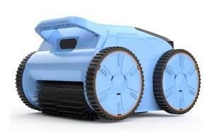 lot 606 image: PHOTO FOR REFERENCE, GREY NOT BLUE SAT20 Cordless Robotic Pool Cleaner 180 Mins Runtime Auto Vacuum Up to 2000 Sq.ft for Above Ground Pools IPX8 Waterproof LED Indicator Cleans Floor & Wall Not for Sharp Steps or Raised Drains - Retail $180