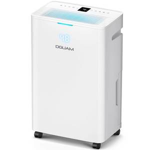 lot 618 image: 4500 Sq. Ft Dehumidifier, Max 80 Pint Dehumidifier for Basement, Compressor Dehumidifiers for Home with Drain Hose, Smart Humidity Control, Energy Efficient, Quiet for Bedroom, Large Rooms. - Retail $170