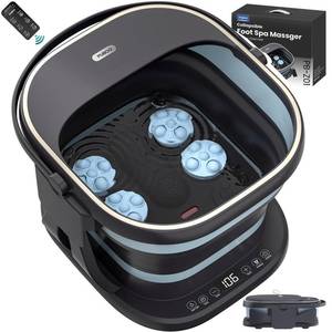 lot 637 image: Puboo Collapsible Foot Spa Bath Massager with Heat, Precise Temp Control - Retail $80