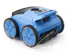 lot 649 image: Cordless Robotic Pool Cleaner, 180 Mins Runtime Self-Parking Pool Vacuum for Above Ground Pools, Wall Climbing Automatic Pool Robot - NOT Suitable for Pools with Sharp StepsRaised Drains - Retail $160
