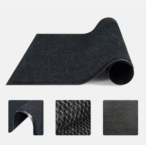 lot 657 image: Commercial Door Mat 35x24, Rubber Waterproof Front Floor MatFor High Traffic Outside Entrance, IndoorOutdoor, Durable Surface, Non-Slip, Dirt Trapper, Easy Clean, Low Profile, Black - Retail $0