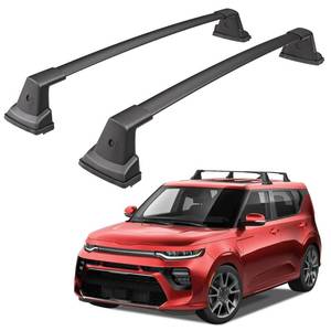 lot 711 image: HOPE YOU READY Anti-Theft 220lbs Heavy Duty Roof Rack Cross Bar Compatible with Kia Soul 2020 2021 2022 2023 2024 2025 2026 Roof Rack Cross Bars Aluminum Roof Racks Cross Rail - Retail $100