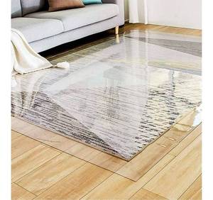 lot 713 image: Clear Cuttable Large Plastic Area Rug Protector 34 L - Retail $0