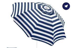 lot 715 image: OutdoorMaster 7.2ft Beach Umbrellas for Sand - Retail $0