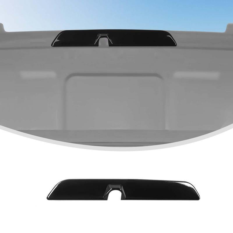 lot 27295 image: 3rd Brake Light Cover Compatible with 2021-2024 2025 Ford F150 Raptor, Rear High Centre Third Brake Guard for F150 Raptor Accessories(Smoke Dark) - Retail $27