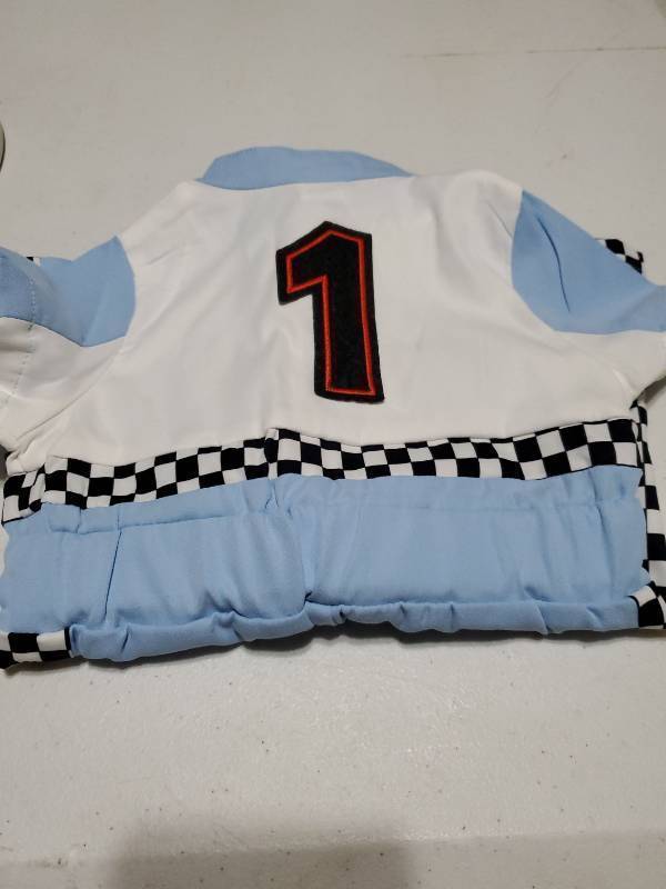 lot 54657 image: First Birthday Outfit Boy Race Car 1st Birthday Outfit Girl Im One Year Old Cake Smash Outfits Toddler Baby short Sleeve Jumpsuit Construction Party Photoshoot Blue 1 9-12 Months - Retail $30