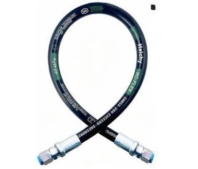 lot 63526 image: 26711-08-08-36 Hydraulic Hose Swivel Assembly 12 Hydraulic Hose with Female JIC X Female JIC, 36 Long, 3988 PSI - Retail $25
