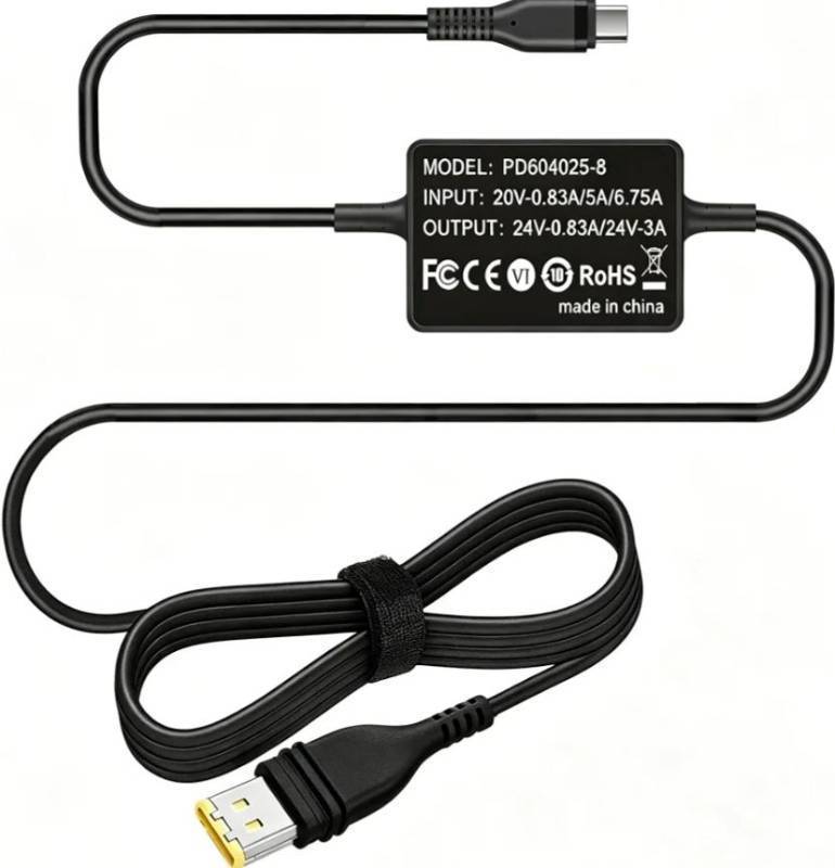 lot 63619 image: 20V CPAP Power Cord for ResMed AirSense 11 AirCurve 11 Elite 39205 & AirMini CPAP Machines Power CPAP Charger DC Coverter Cable Fit PD 20v Charging Head 65W Battery BackupPower StationPower Bank - Retail $33