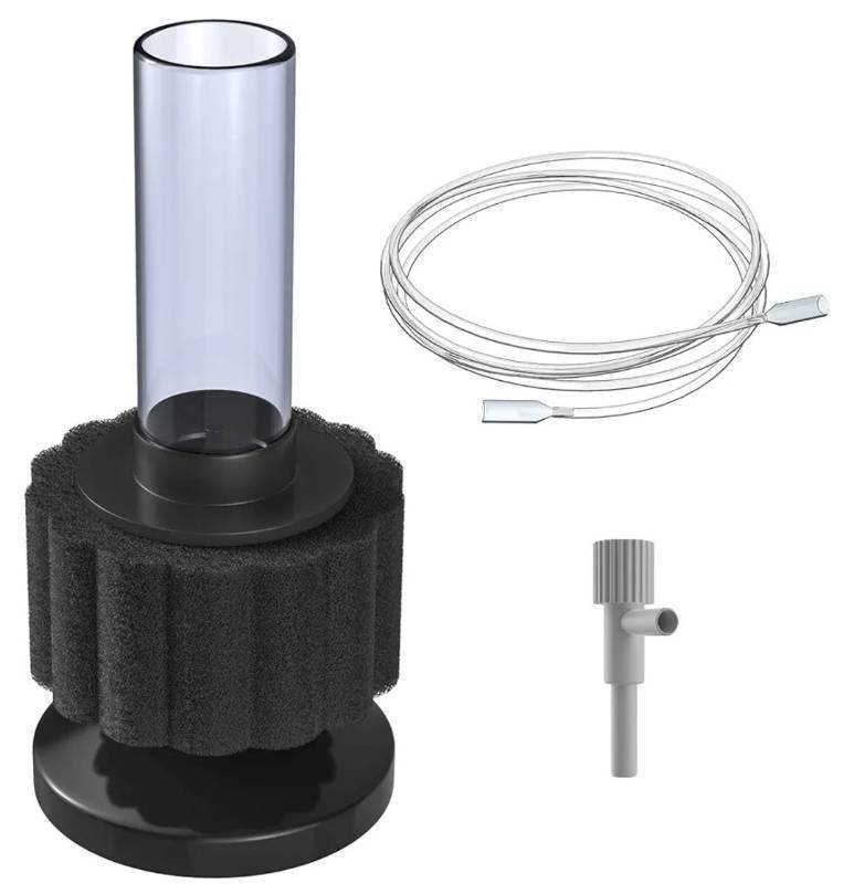 lot 63727 image: Pawfly Aquarium Sponge Filter, Mini Sponge Filter Kit with Airline Tubing and Control Valve for Small Fish Tank up to 3 Gallon - Retail $6