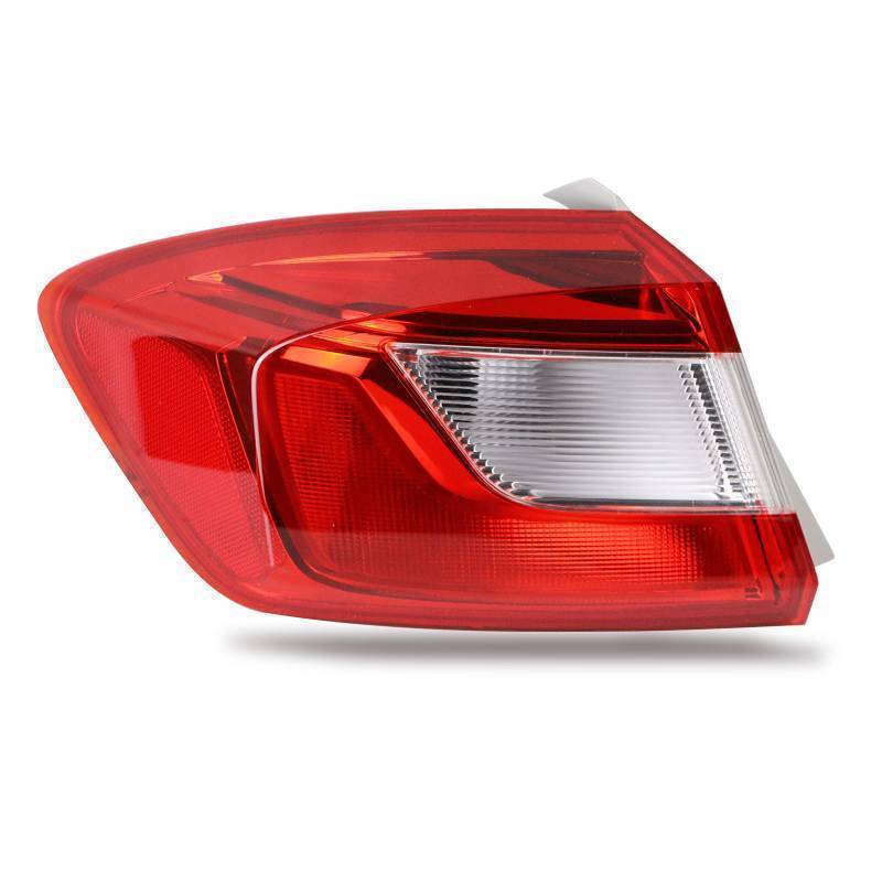 lot 71946 image: Tail Light Outer Compatible With 2016-2019 Chevy Cruze Sedan Outer Left Driver Side Taillight wBlubs and Wiring Harness Replace 84078120 - Retail $40