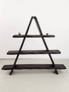 lot 85 image: A-Frame Wood Trinket Shelf
