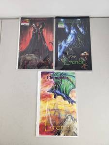 lot 89 image: Champions Comics Erendil 3-Book Lot Issues #0 #1 #2 Signed