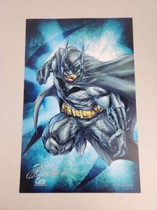 lot 99 image: Batman Art Print Signed Shelby W Robertson