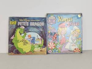 lot 103 image: Walt Disney Productions Petes Dragon 369 Book and Record Set 33 RPM