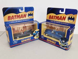 lot 108 image: Corgi Batman 1950s DC Comics Batmobile Die-Cast Vehicle Lot of 2