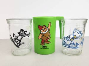 lot 118 image: Vintage Character Glass Lot Tom N Jerry