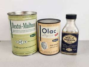 lot 125 image: Vintage Tins and Bottles Lot&nbsp