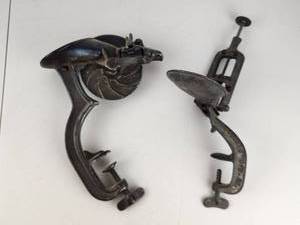 lot 155 image: Pair of Antique Cherry Pitters