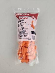 lot 190 image: Hyper Tough Single-Use Earplugs 32 Decibels Model HTDEP60
