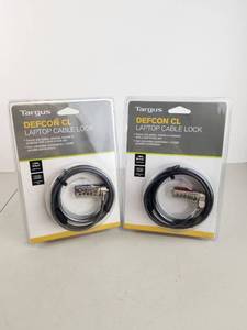 lot 196 image: Targus DEFCON CL Laptop Cable Lock 2-Pack