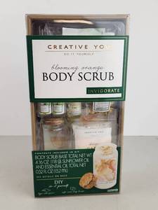 lot 202 image: Creative You Blooming Orange Body Scrub DIY Kit Invigorate New