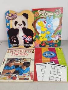 lot 234 image: Childrens Activity Books Lot Luv Cubs, Hug Kisses, Fun Crafts, Sudoku