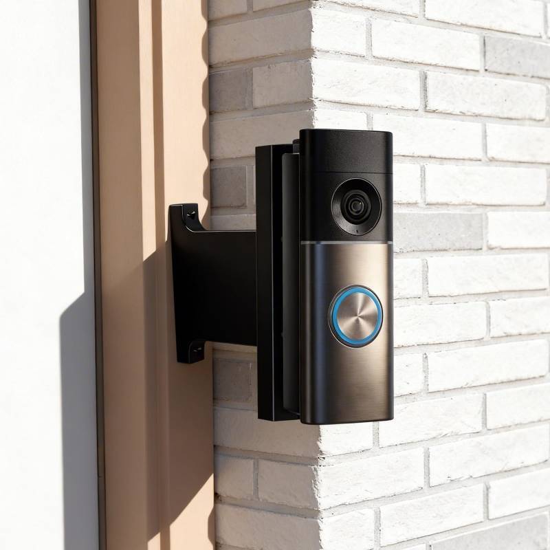 lot 58763 image: Doorbell Mount Compatible with Ring Wired Doorbell Pro 3rd Gen 4K Plus 2nd Gen 2K, Extends Doorbell Mount for Brick Wall, Better Visibility and Angle (Adjustable, 3-12) - Retail $37
