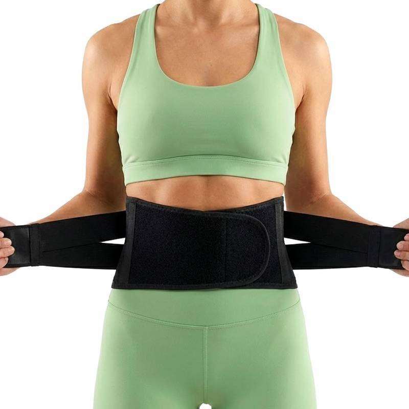 lot 58775 image: Adjustable Back Brace for Lower Back Pain for Women and Men - Breathable & Comfortable Lower Back Brace Belt for Sciatica, Scoliosis, Herniated Disc - Lightweight Lumbar Support Belt for Work, Driving & Walking, etc., Black. - Retail $40