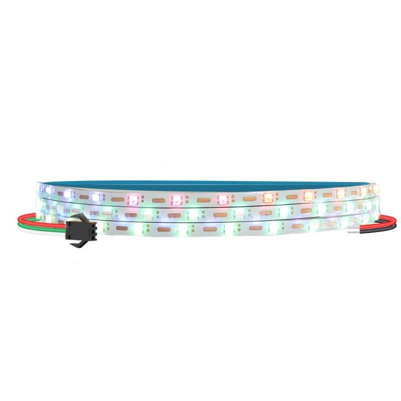 lot 58849 image: 3.2FT WS2812B WS2812 3mm Ultra Narrow LED Strip,DC5V 100LEDsm Individually Addressable Dream Color Flexible Smart Light Tape for Bedroom,Kitchen,Stage,TV Backlight(No Adapter or Controller) - Retail $12