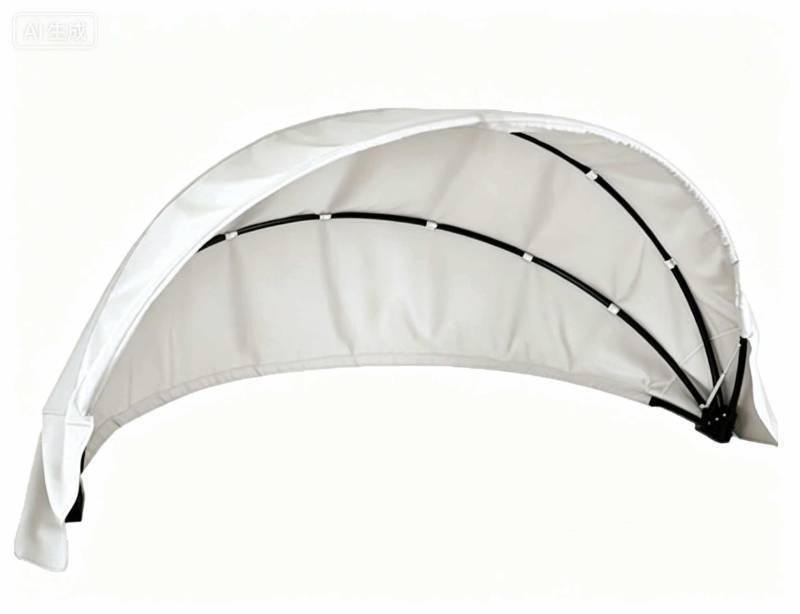 lot 58869 image: 66-75 Outdoor Daybed Replacement Canopy, Outdoor Patio Wicker Daybed Canopy, Top Cover Compatible with Patio Round Daybed,Enhanced Polyester Fabric with Superior Color Fastness (Off-White) - Retail $70