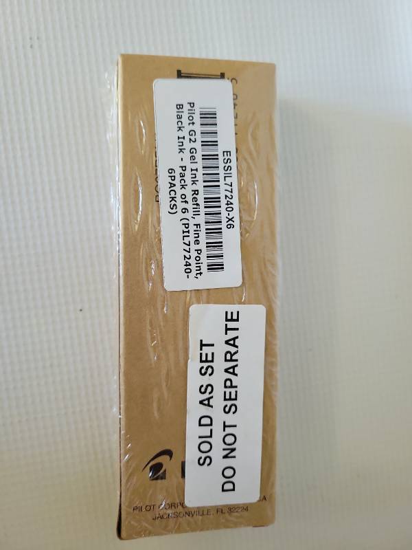 lot 58884 image: Pilot G2 Gel Ink Refill Fine Point Black Ink 6-Pack ESIL7240X6 - Retail $0