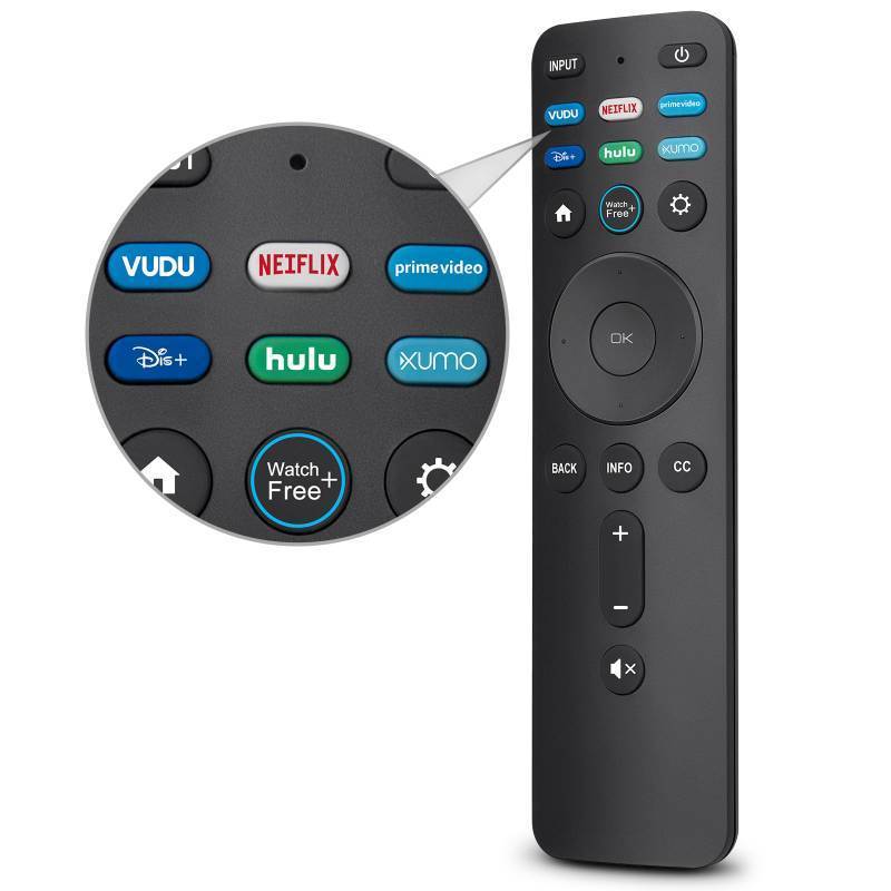 lot 58900 image: Universal Remote Replacement XRT260 for All VIZIO Smart TV Smartcast 4K P-Series V-Series D-Series M-Series XRT136 XRT140 , with Buttons for Netflix Disney Prime Video Hulu (No Voice Function) - Retail $9