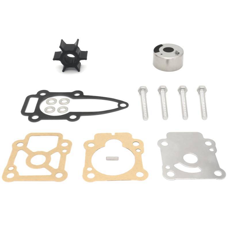 lot 73242 image: QuickMariner 803750A03 Water Pump Impeller Repair Kit for Mercury Marine & Nissan Tohatsu 8 9.8 9.9 HP Outboard Motor Replacement 3B2-87322-2 46-803750A03 - Retail $47