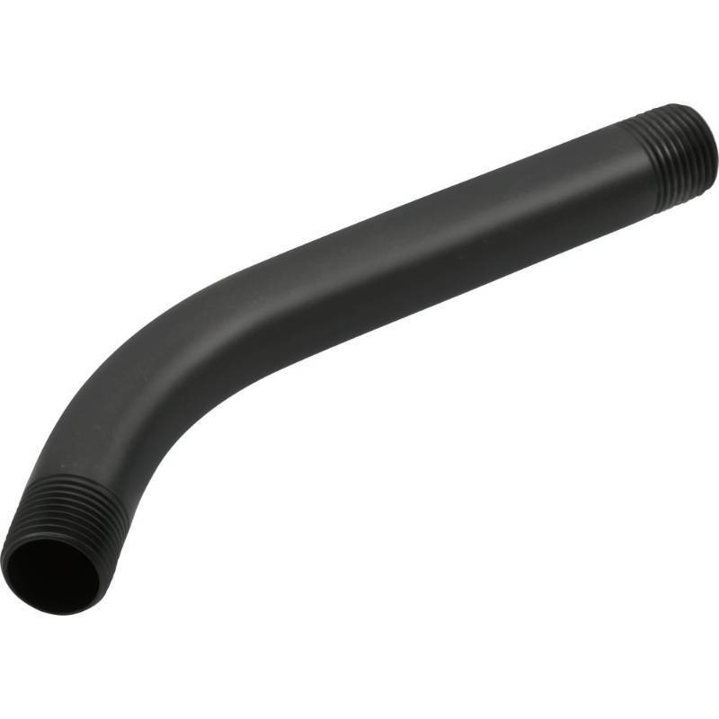 lot 73290 image: Delta DRP40593BL 7 Wall Mounted Shower Arm Matte Black - Retail $67