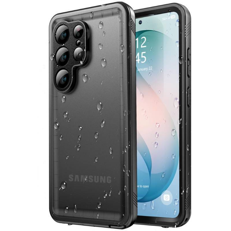 lot 73357 image: Samsung Galaxy S26 Ultra Case, IP68 Waterproof Dustproof Military 360 Full Body Heavy Duty Shockproof Protective with Camera Screen Protector S 26 Phone Front Back Cover 6.9 Black - Retail $30