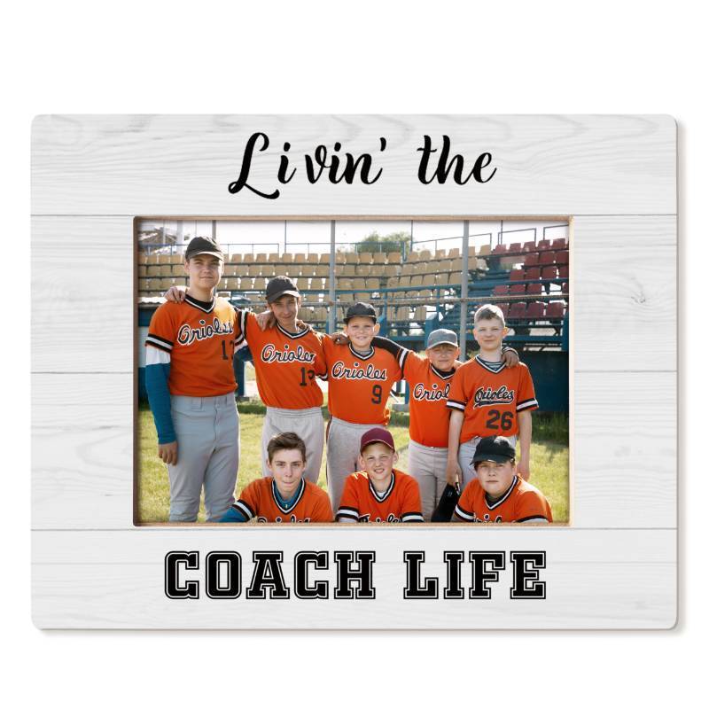 lot 73464 image: Coach Gifts Picture Frame 5x7, Thank You Appreciation Gift for Coach, Best Coaches Gifts for Women Men Picture Photo Frames for Tabletop Desk Decor - Retail $18