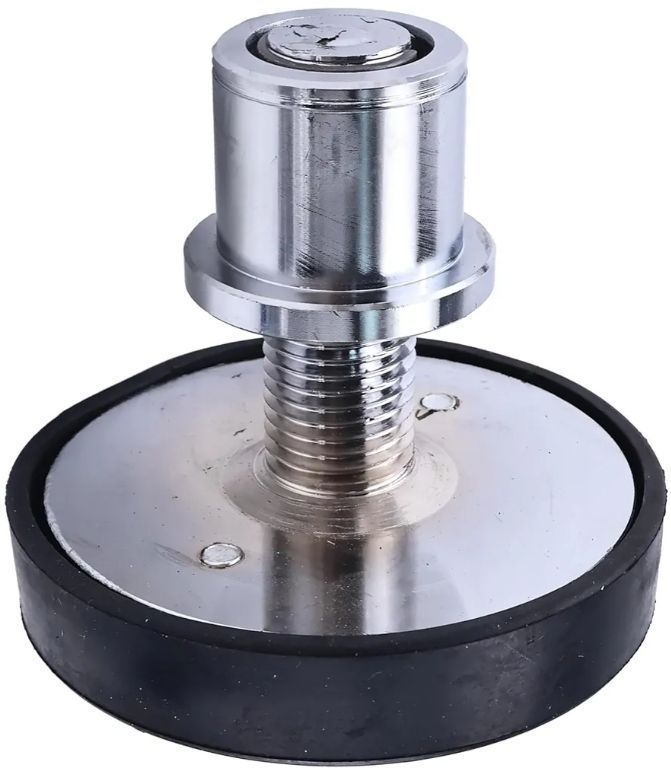 lot 58460 image: JEENDA 42mm Shaft Screw Up Car Lift Feet Pads 80mm Plus-High Lift Rubber Tray, Heightening Feet Tray - Retail $24